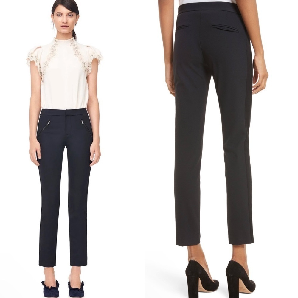 Rebecca Taylor Ava Techy Pants in Black 6
